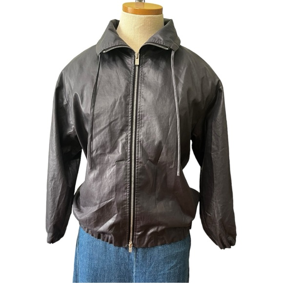 Theory "Kohli" Lightweight Zip Front Bomber Jacket- Petite - Picture 2 of 12